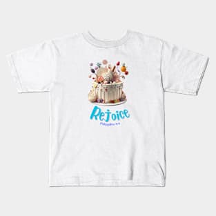 Rejoice Bible verse gift idea Kids T-Shirt